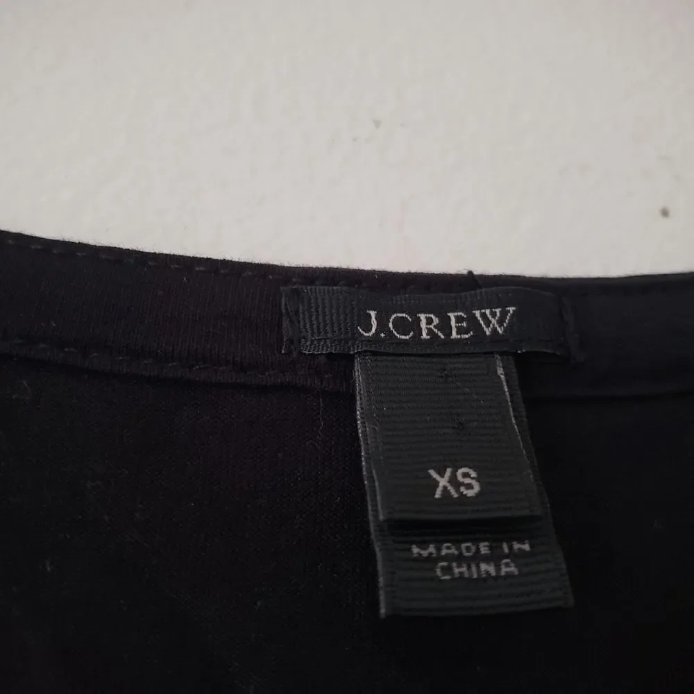 J. Crew Black Medallion Tank XS
